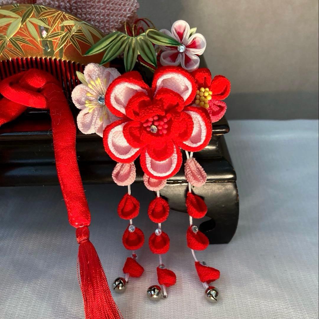 専用　希少　小さめさん用　櫛平打ち簪　ぱっちん簪　Uピン水引簪　後押し　全7点