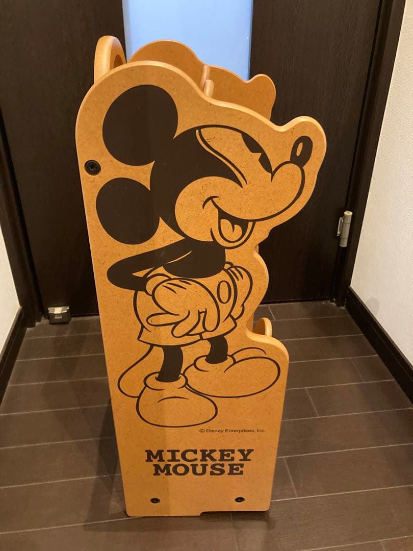 ディズニー　ミッキーマウス　スリッパラック レトロ
