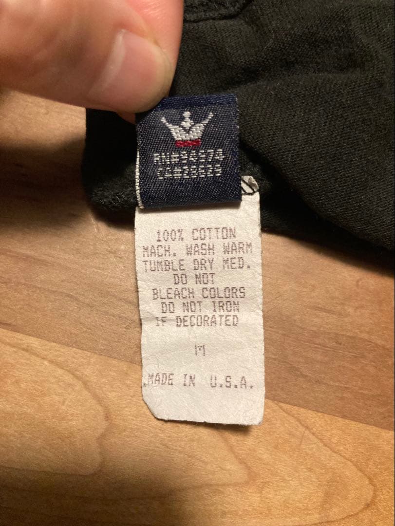 90's OLD STUSSY 紺タグ 袖プリントロンT Mサイズ USA製