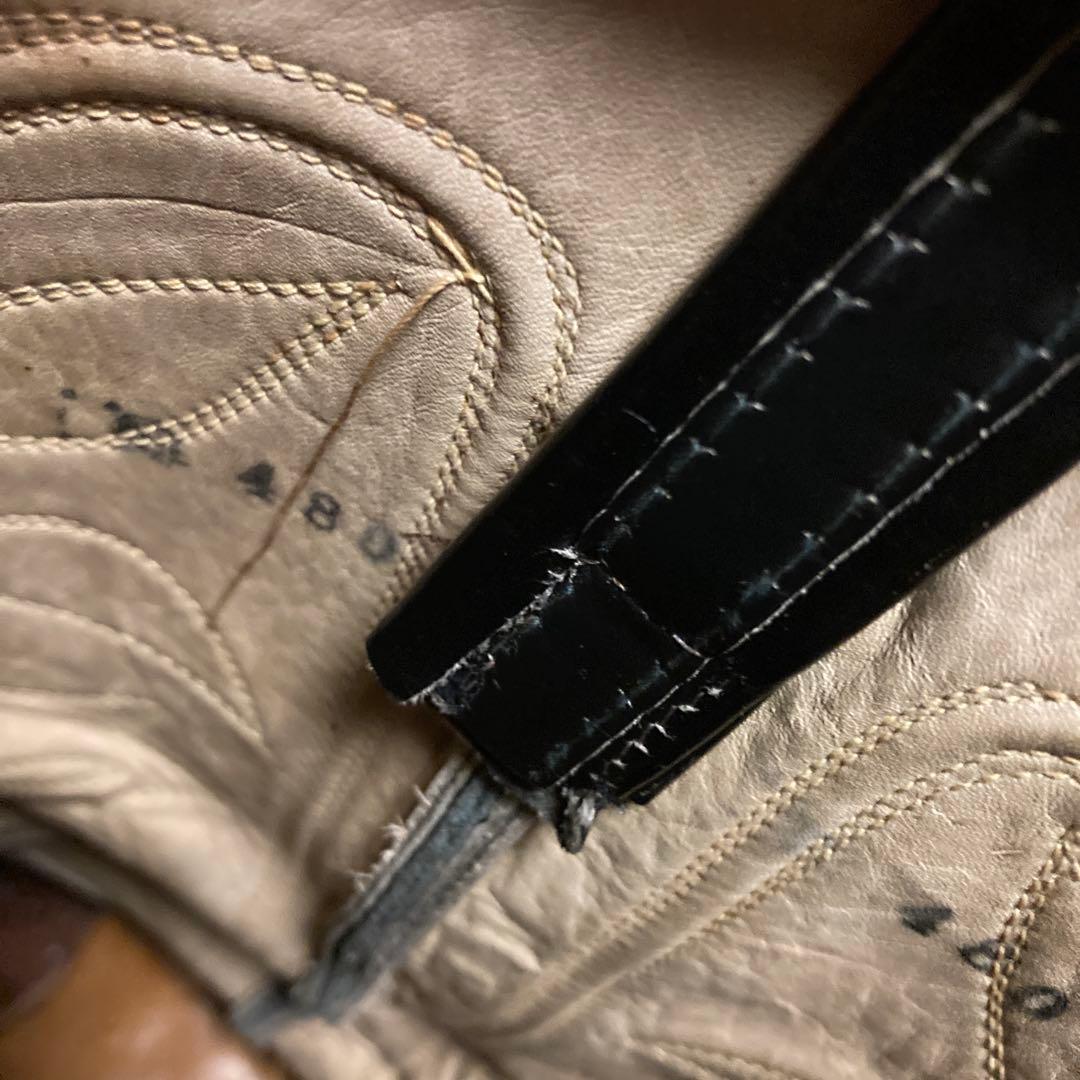 え*だ様 トニーラマ　レザー ウエスタンブーツ　ブラック used品　ヴィンテー