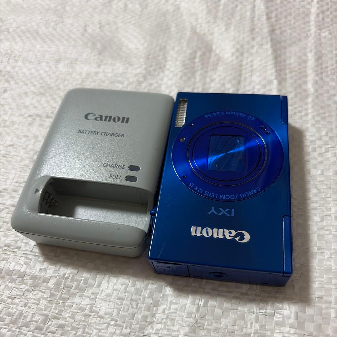Canon IXY3 青色 デジタルカメラ 充電器付き microSD8G付き