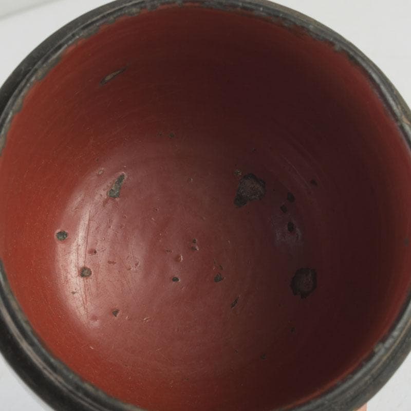 茶道具　時代根來　棗　時代箱　V　9898