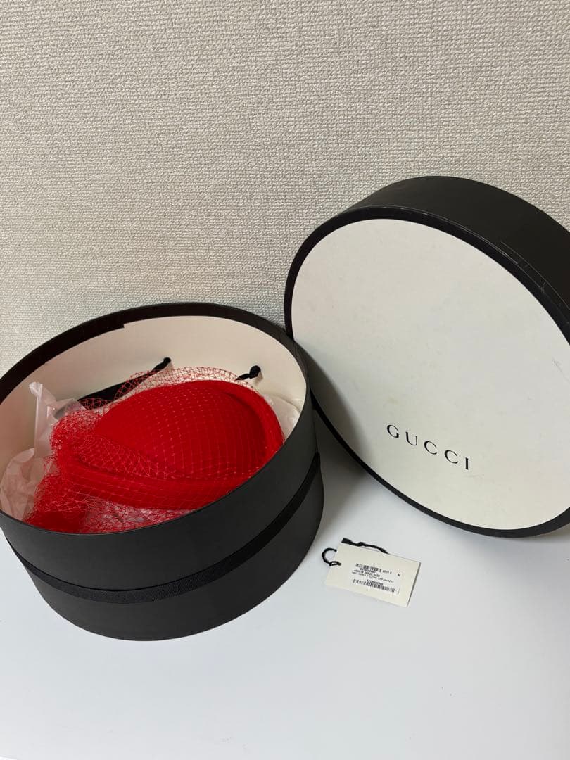 美品　未使用　GUCCI グッチ　帽子　ヴェール　Hat Veil M 57