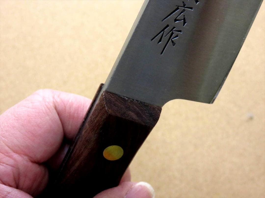 関の刃物 ガラスキ包丁 180mm 正広 ハガネ 骨スキ 関節を切断 片刃 右利