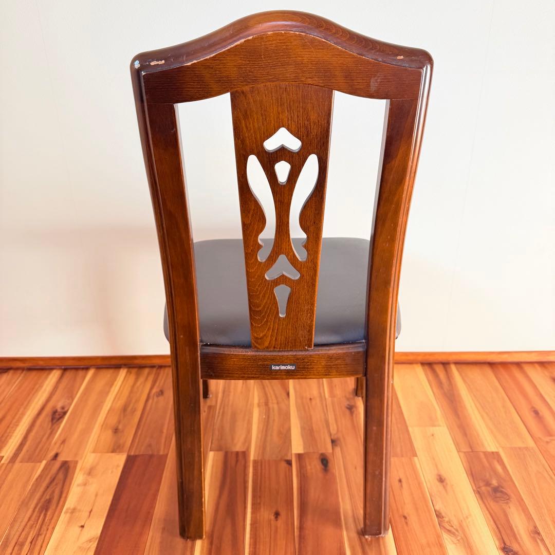 ② カリモク　ダイニングチェア　木製　karimoku 椅子　イス　コロニアル
