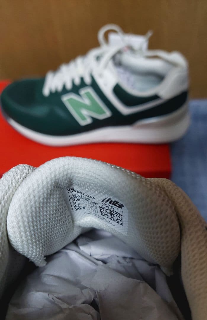 未使用 NEW BALANCE UGS574G3 レザーゴルフシューズ　26.5