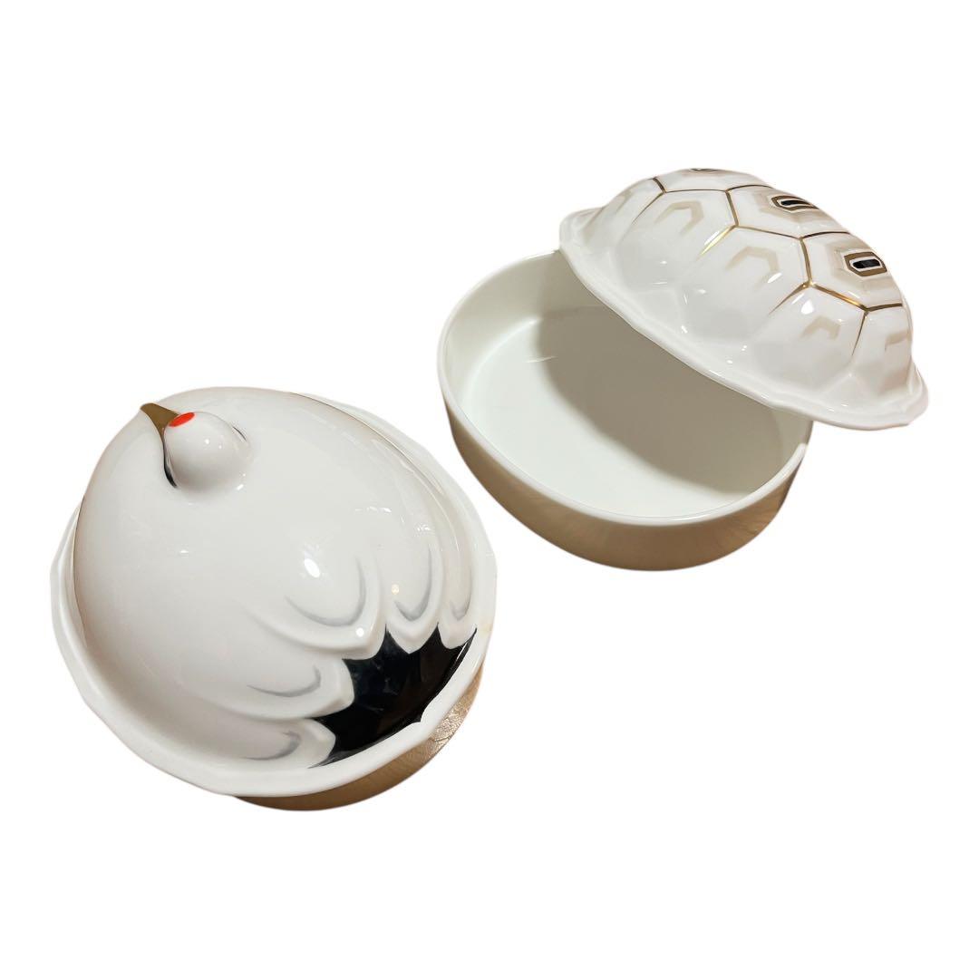 希少 ノリタケ スタジオコレクション 鶴亀 ケース