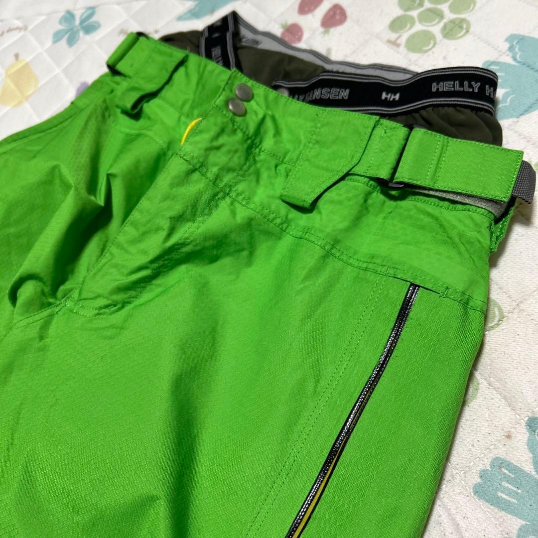 ヘリーハンセンHELLY HANSENスキーウェアLスノボウェア　グリーン黄緑