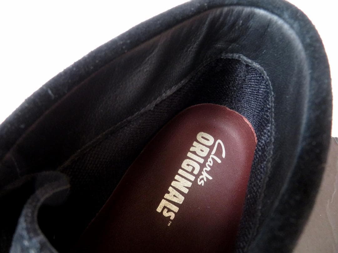 【海遊人】クラークス ワラビーブーツ GTX ブラックスエード UK6.5