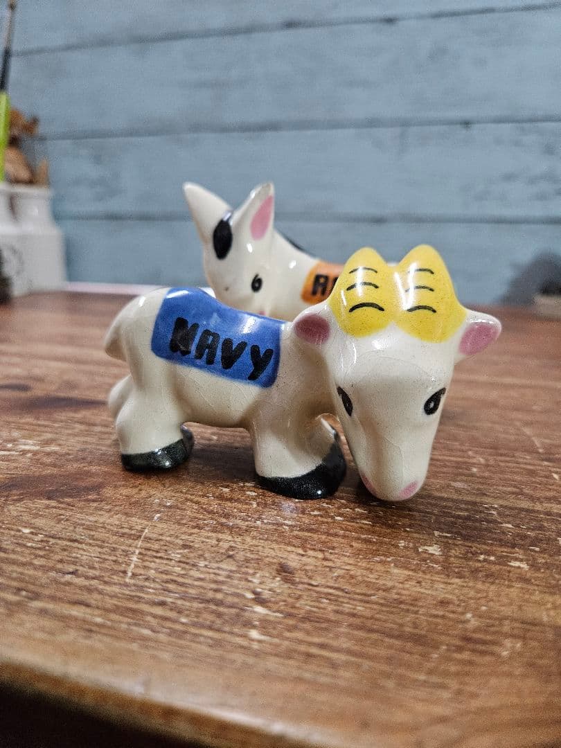 US VINTAGE ARMY NAVY 動物のマスコット 2体セット