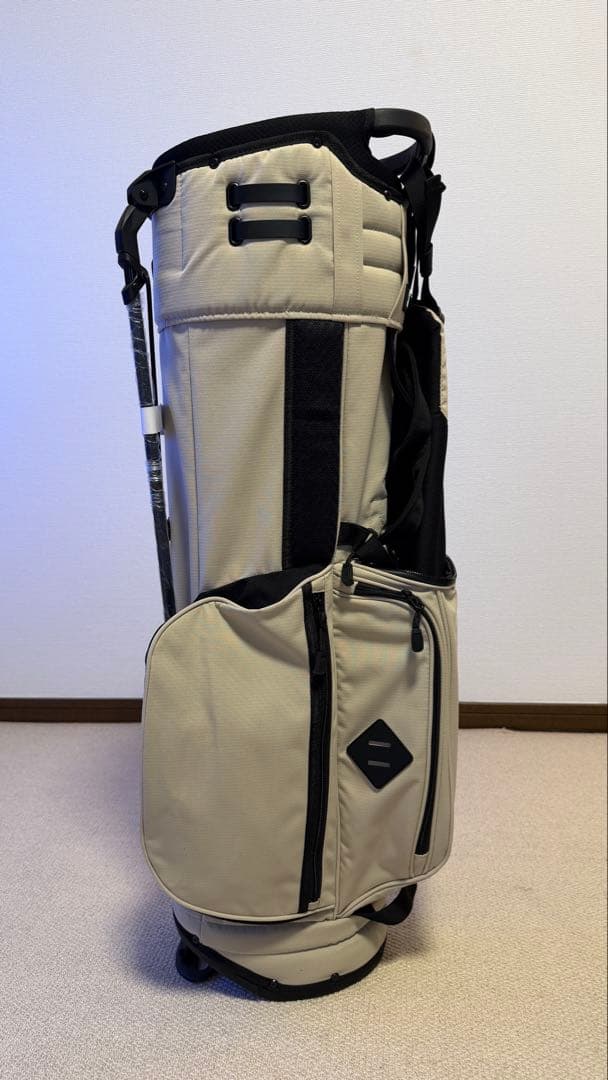 Jonesゴルフ　キャディバッグ　ベージュ　ロゴ刺繍付レア