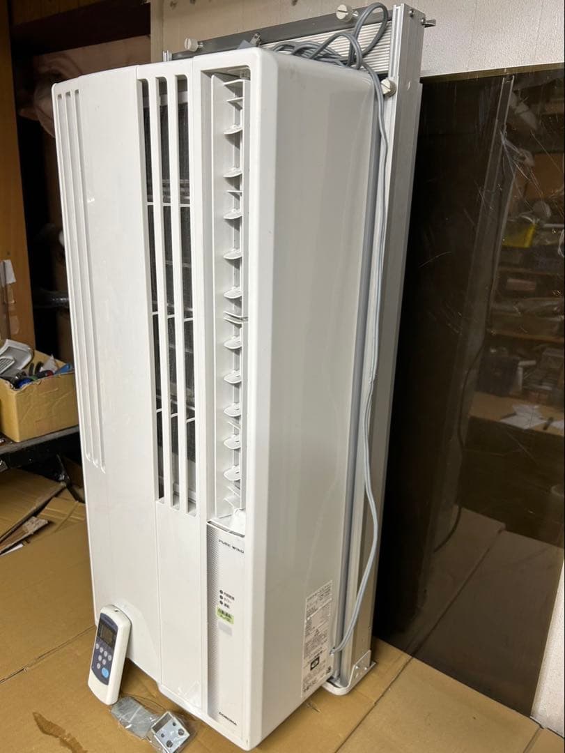 美品 コロナ 2022年 窓用エアコン CW-162K 冷房専用 枠リモコン付