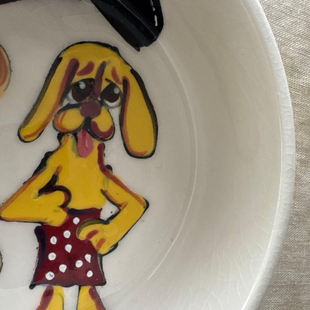 リッツカールトン　ラグナビーチ　トイプードル　陶器ボウル　作家