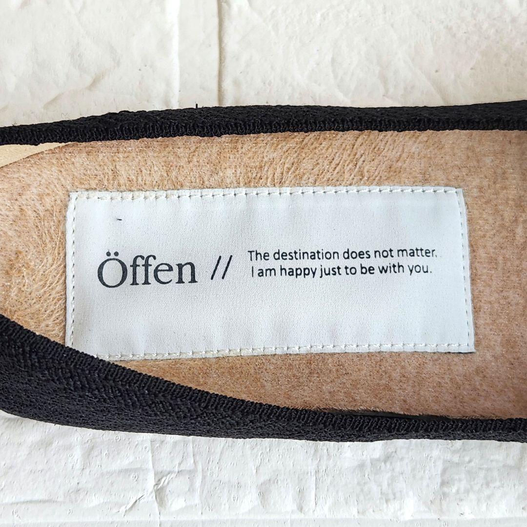 öffen pointed-FRIN❣️オッフェン フラットシューズ 39 黒