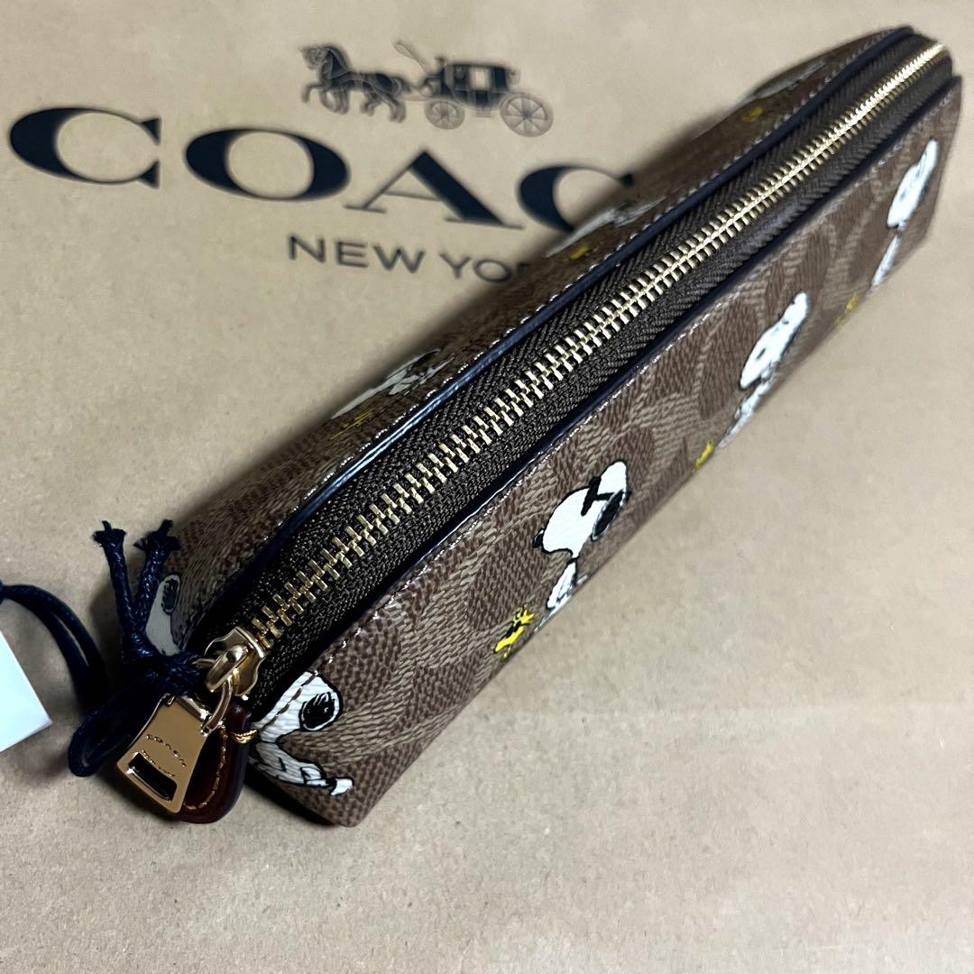 【新品未使用】COACH x PEANUTS スヌーピー コラボペンケース