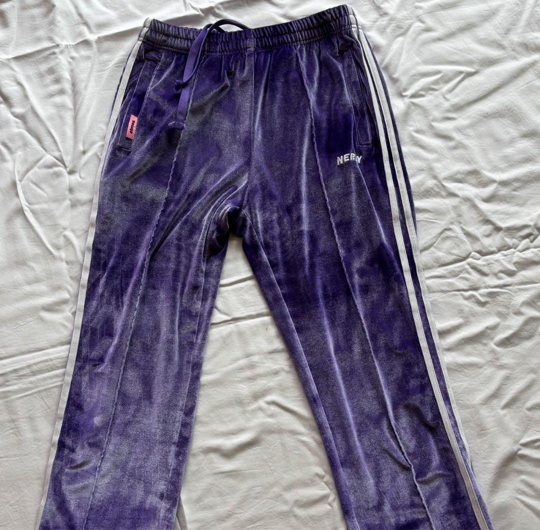 NERDY ノルディ ベロア セットアップ パープル S