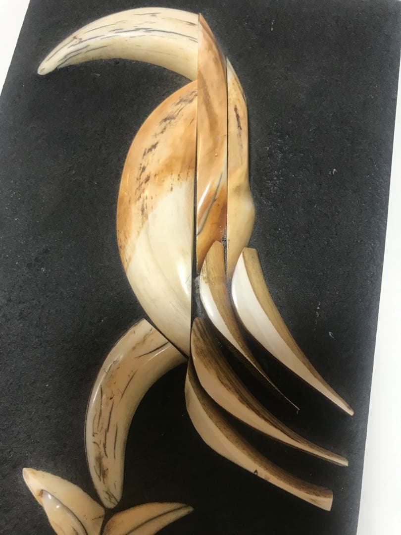 壁掛け　壁飾り　アート　一対の鳥　アフリカ産