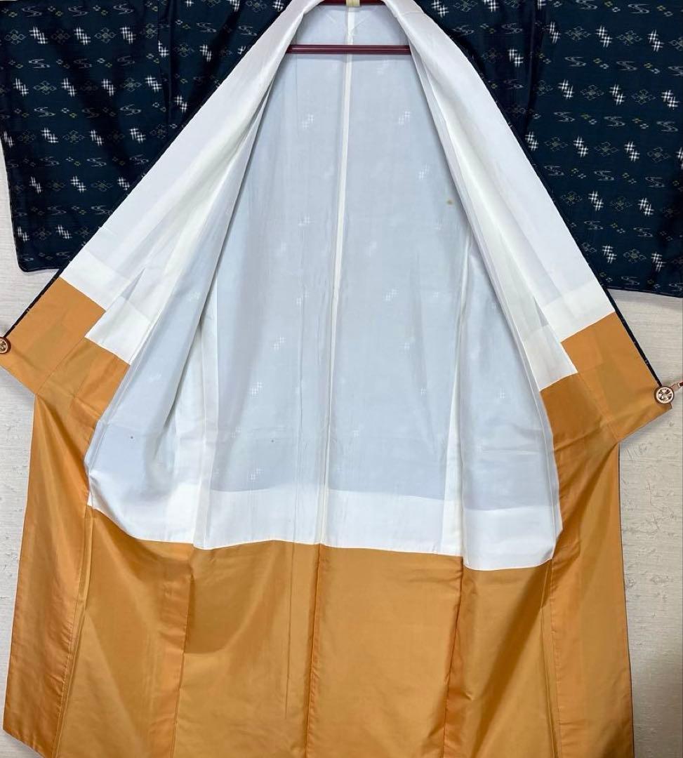 琉球絣　青緑　しつけ付き