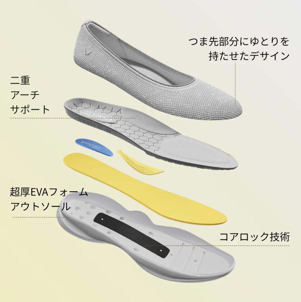 VIVAIA[Walker Pro Izabel]撥水加工 スニーカー 22.5
