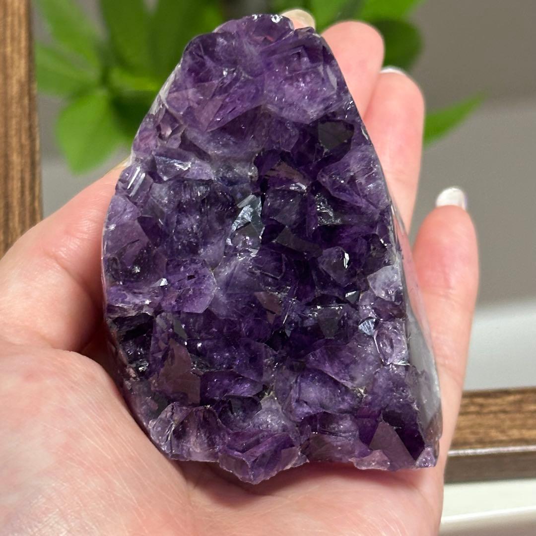 【超高品質】 最高級 濃い ウルグアイ産 大粒 アメジストドーム 原石