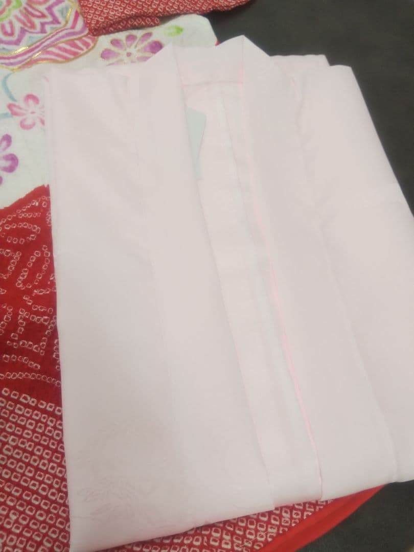 ★売約品★特選総絞り 七歳お祝い着物 帯シメ、長襦袢、小物セット