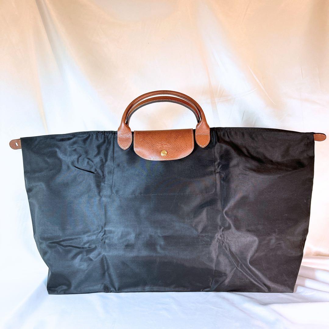 ロンシャン プリアージュ XL ボストンバッグ トラベルバッグ 黒 大容量