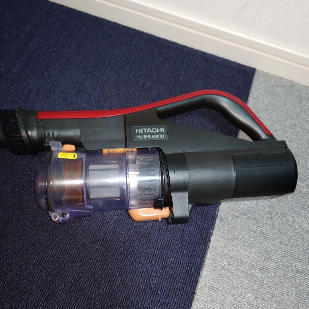日立　ラクかるパワーブーストサイクロン掃除機　PV-BHL4000J 　レッド