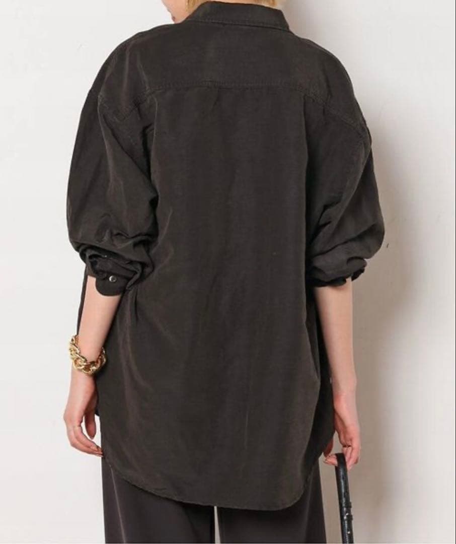 【SALE】完売品AP STUDIO ドゥーズィエムクラス キュプラリネンシャツ