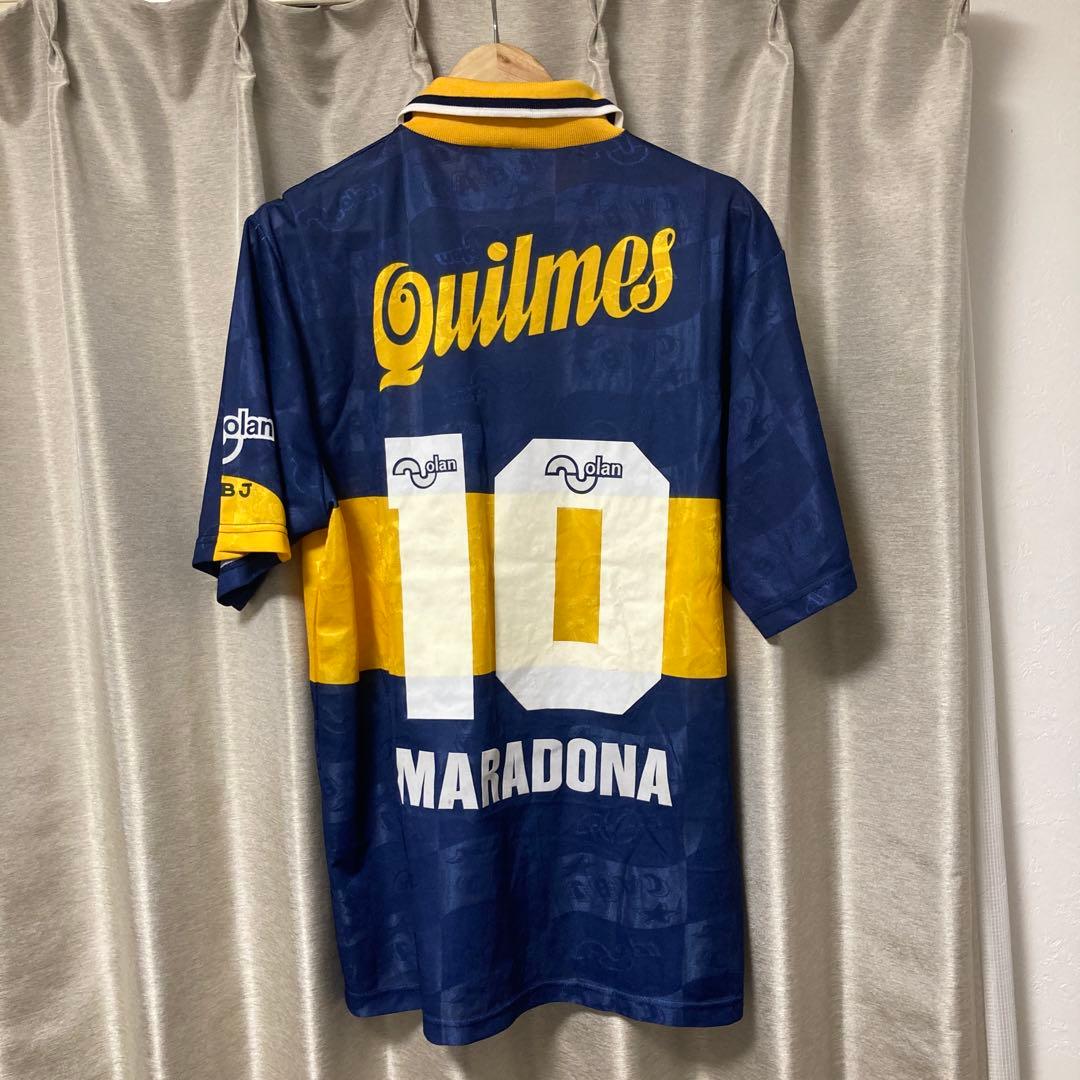 ボカジュニアーズ 90周年記念ユニフォーム マラドーナ サッカーシャツ y2k