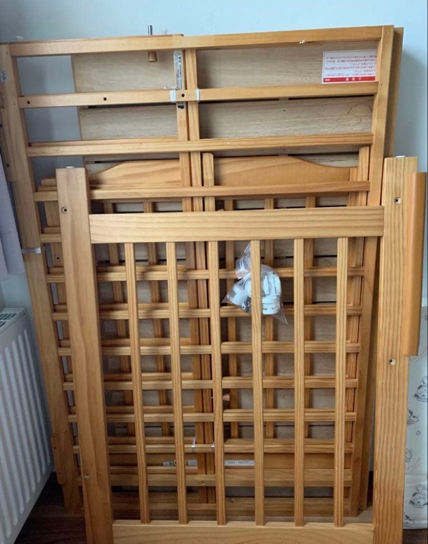 送料込み　KATOJI ベビーベッド　タチベッド　スヌーピーベッドマット付き