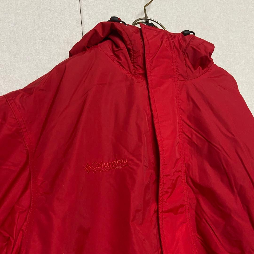 新品・未使用⭐️コロンビア　 ナイロンジャケット　レッド　インナーボア　XL
