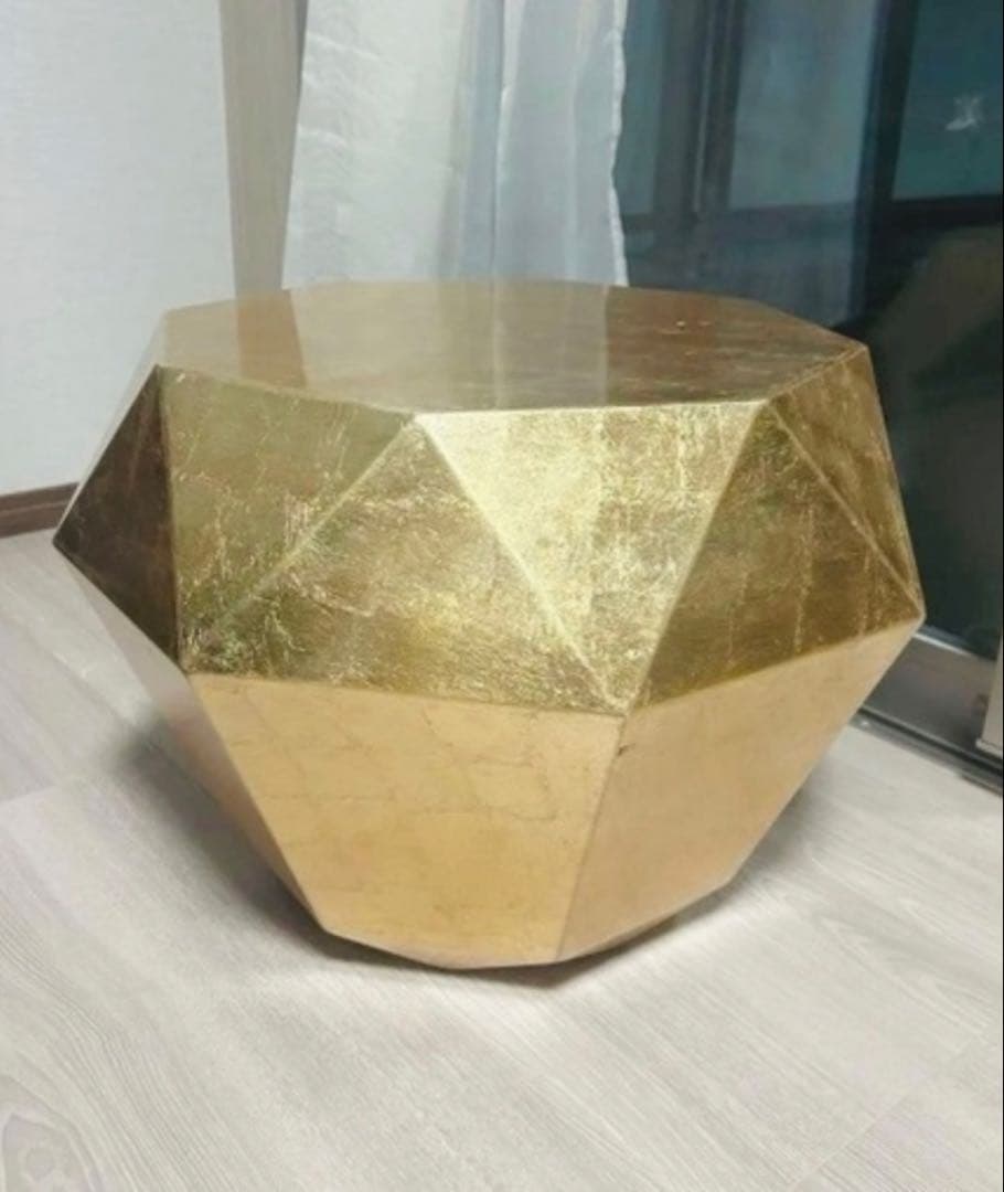 【sako】フランフラン ダイヤモンドゴールドテーブル