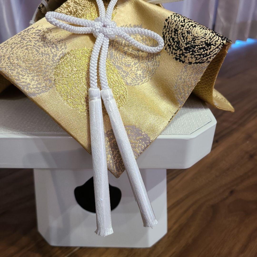 白枠　HAKI　プレミアム　西陣織泡玉兜飾り