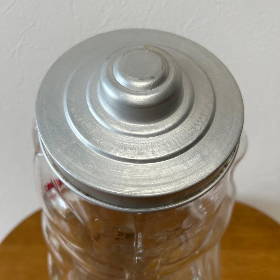 ガラス招き猫　菓子瓶　昭和レトロ 状態良品