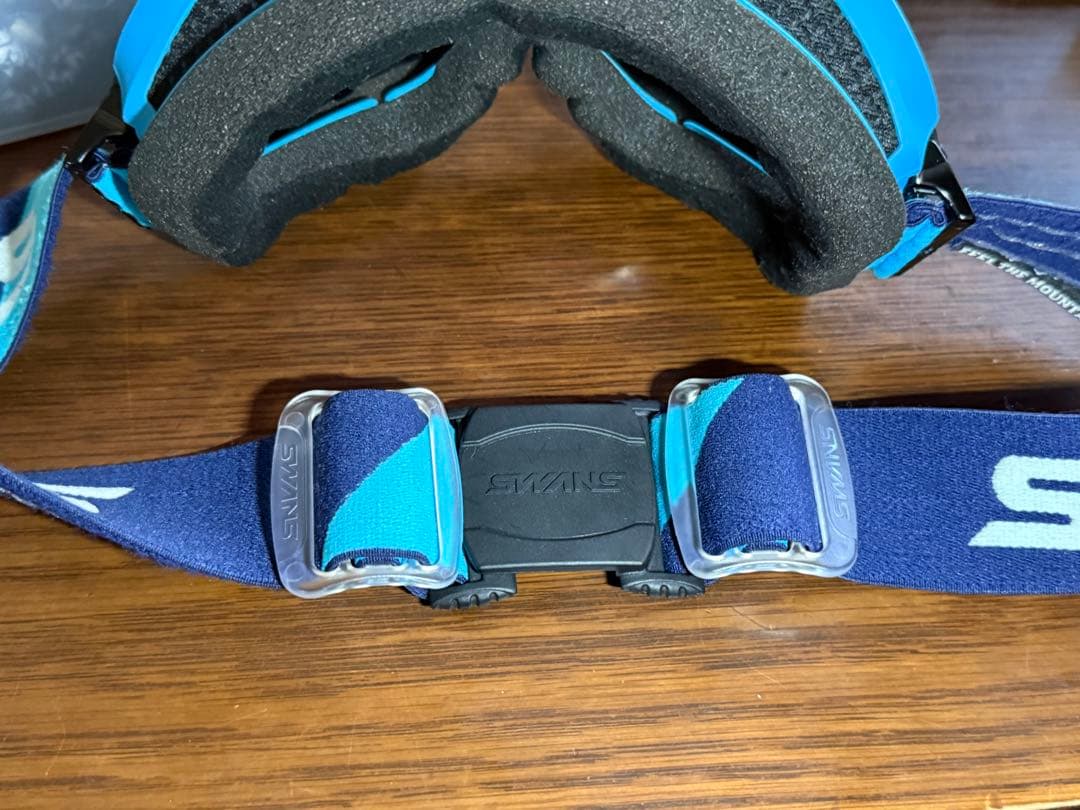 SWANS ゴーグル 青 全天候レンズ