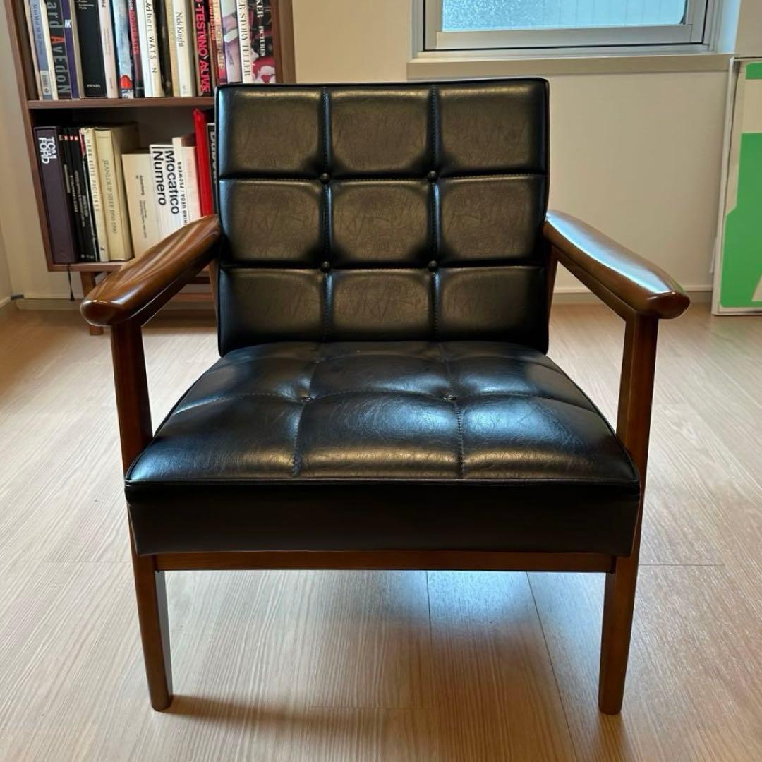 カリモク60 Kチェア 1シーター　スタンダードブラック【美品】