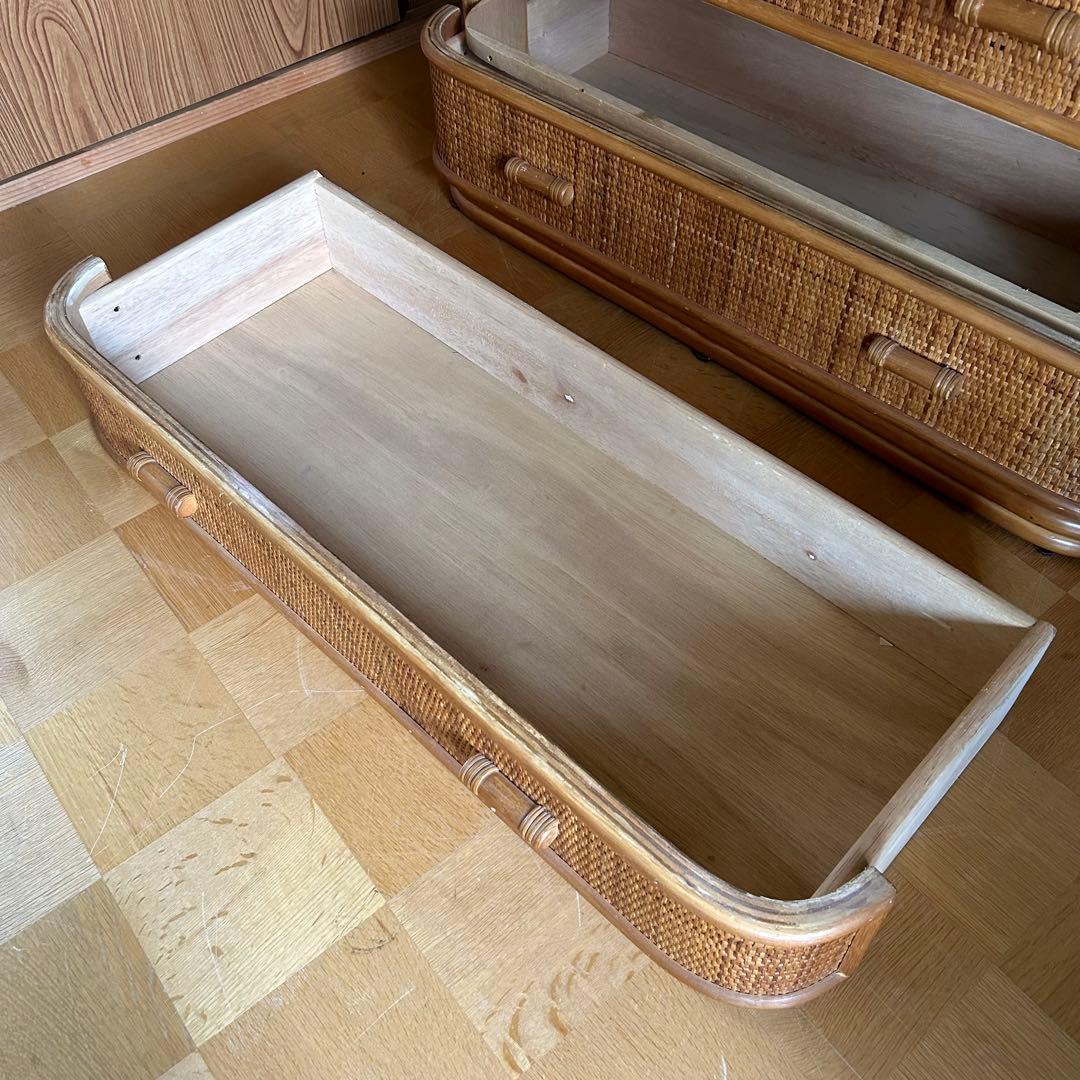 ラタン　籐　キャビネット　箪笥