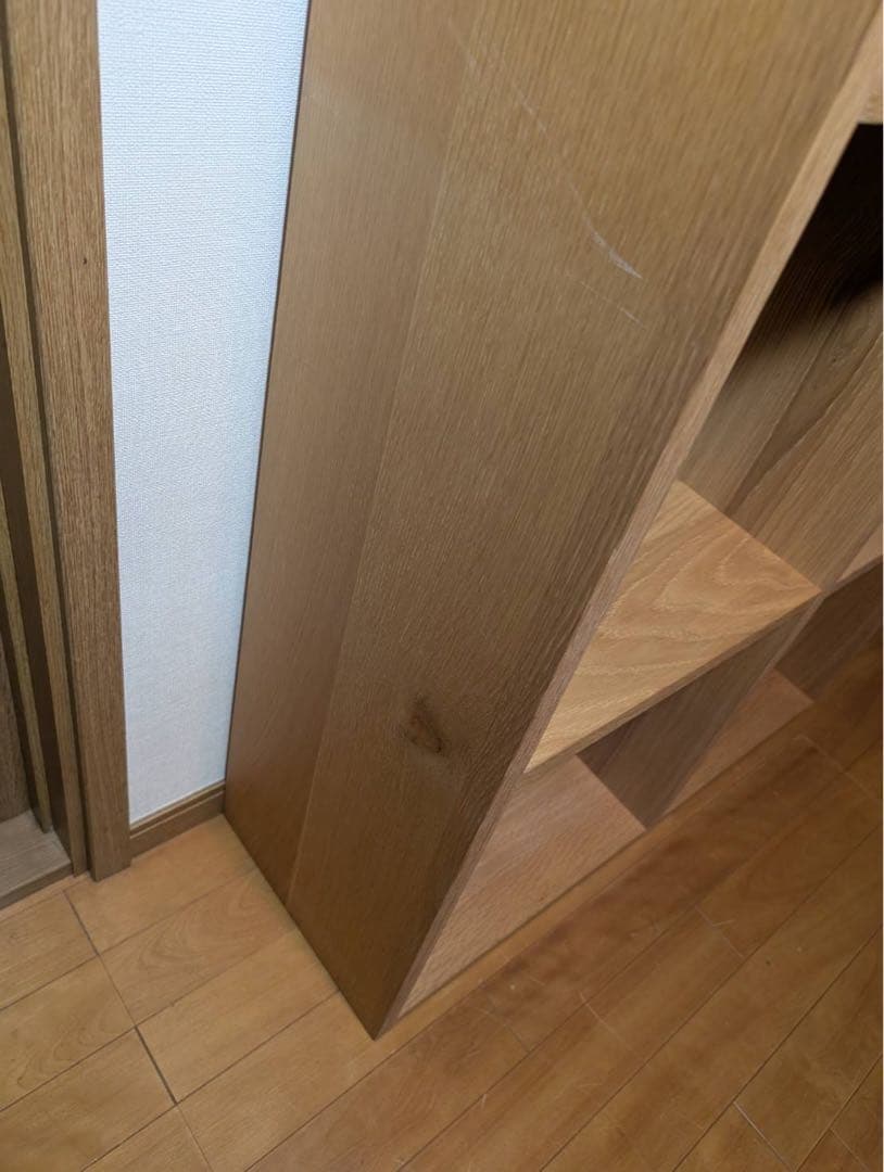 ■送料込■無印良品 スタッキングシェルフオーク材 木製棚家具 棚 ボックス