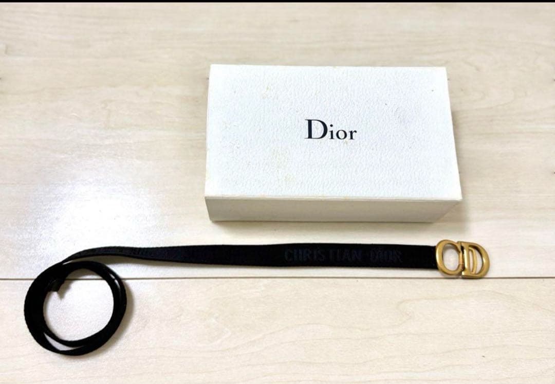 Dior CDロゴバックル 黒ベルト