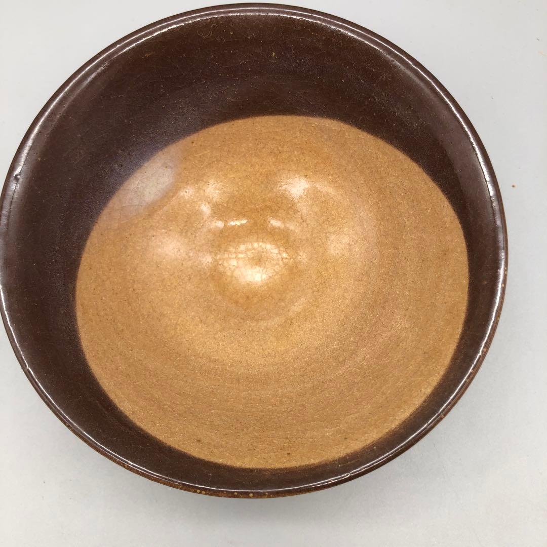 新品未使用木箱入り芸術保存指定作家大江文象御深井平茶盌 水月お茶碗骨董品