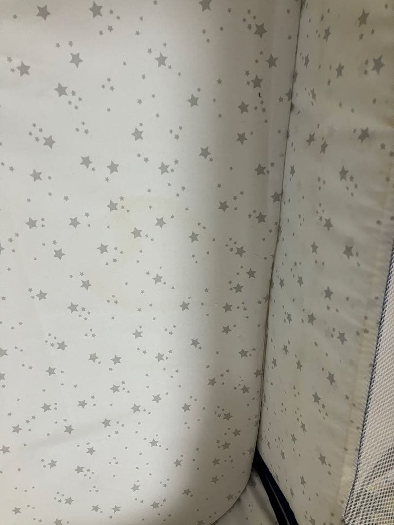 HZDMJベビーベッド キャスター付き ネイビー