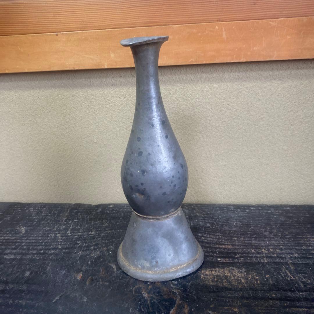 錫製　徳利21cm8.5cm