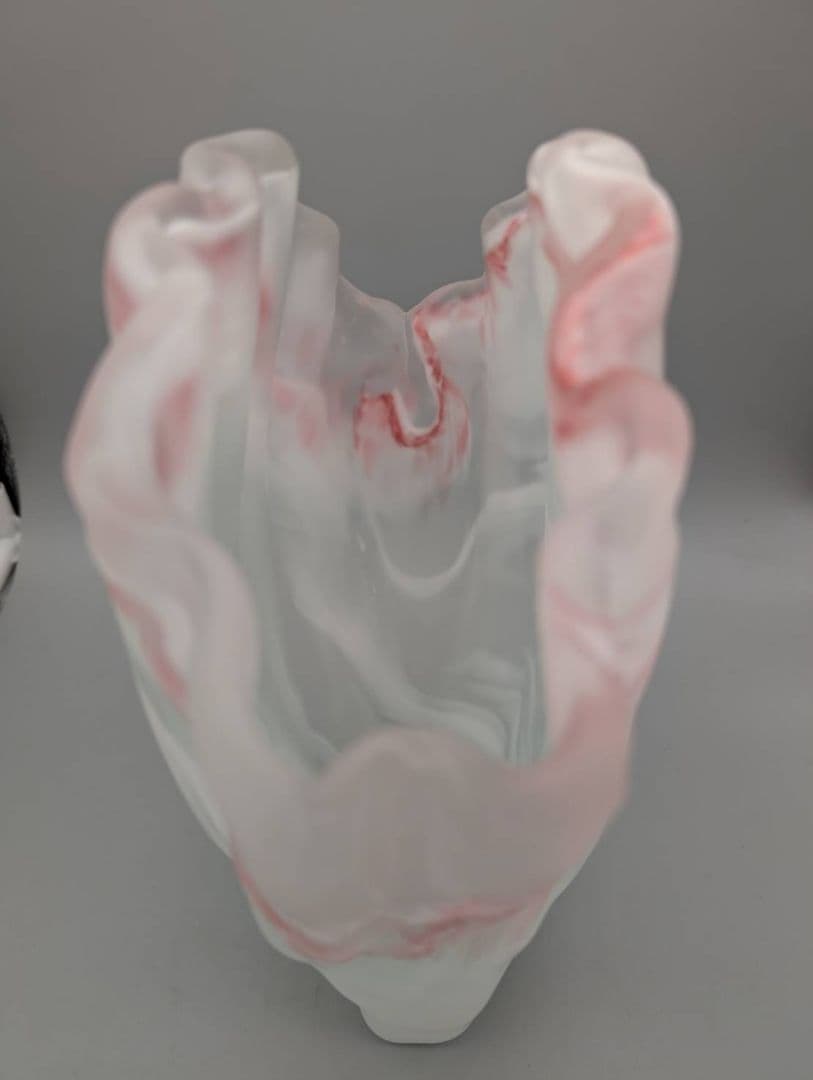 MURANO　ムラノ　ピンク　花瓶　置物　インテリア　イタリー製