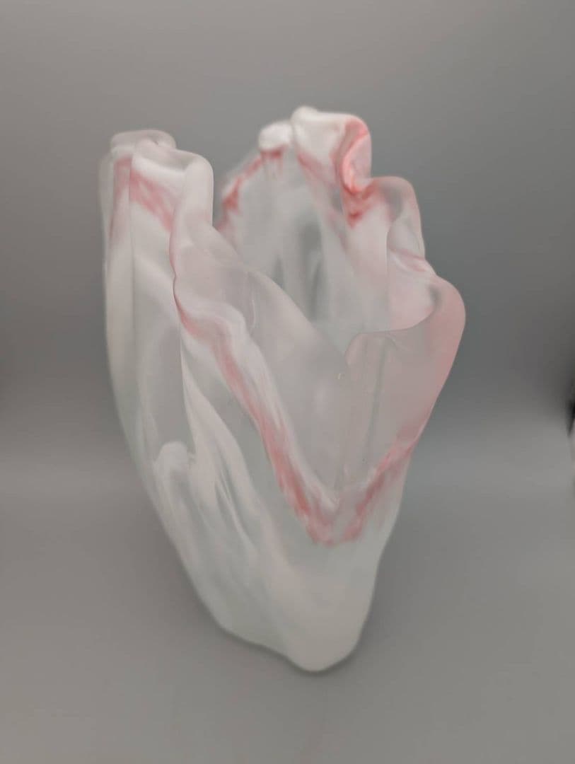 MURANO　ムラノ　ピンク　花瓶　置物　インテリア　イタリー製