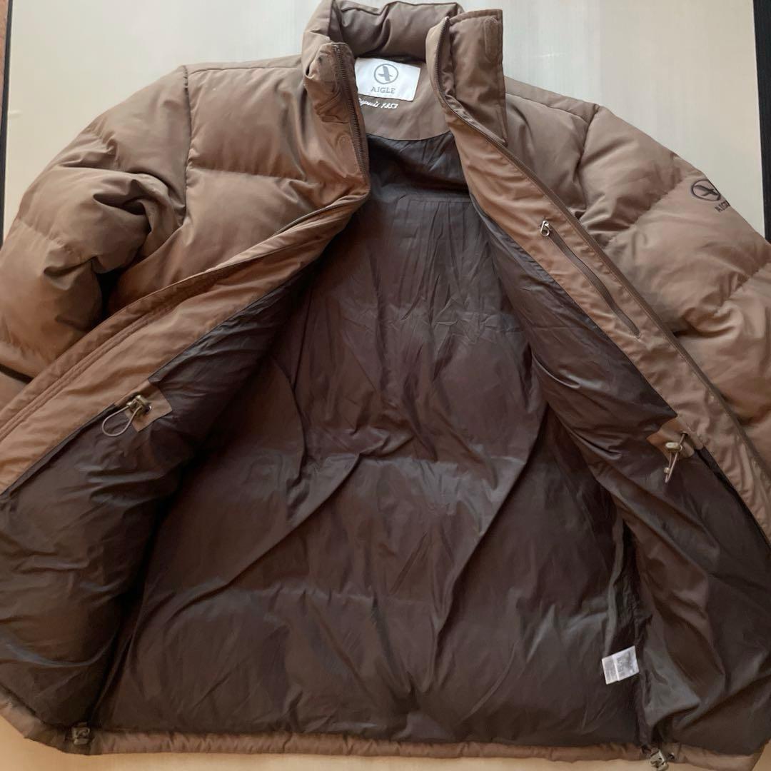 訳あり！AIGLE（エーグル）ダウンジャケット　XL相当 キャメル　アウトドア