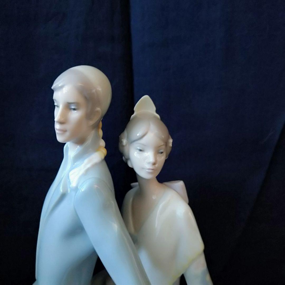 ＊ヨシカネ＊高さ約44cm＊オールドリヤドロ＊【馬上のふたり】＊箱なし