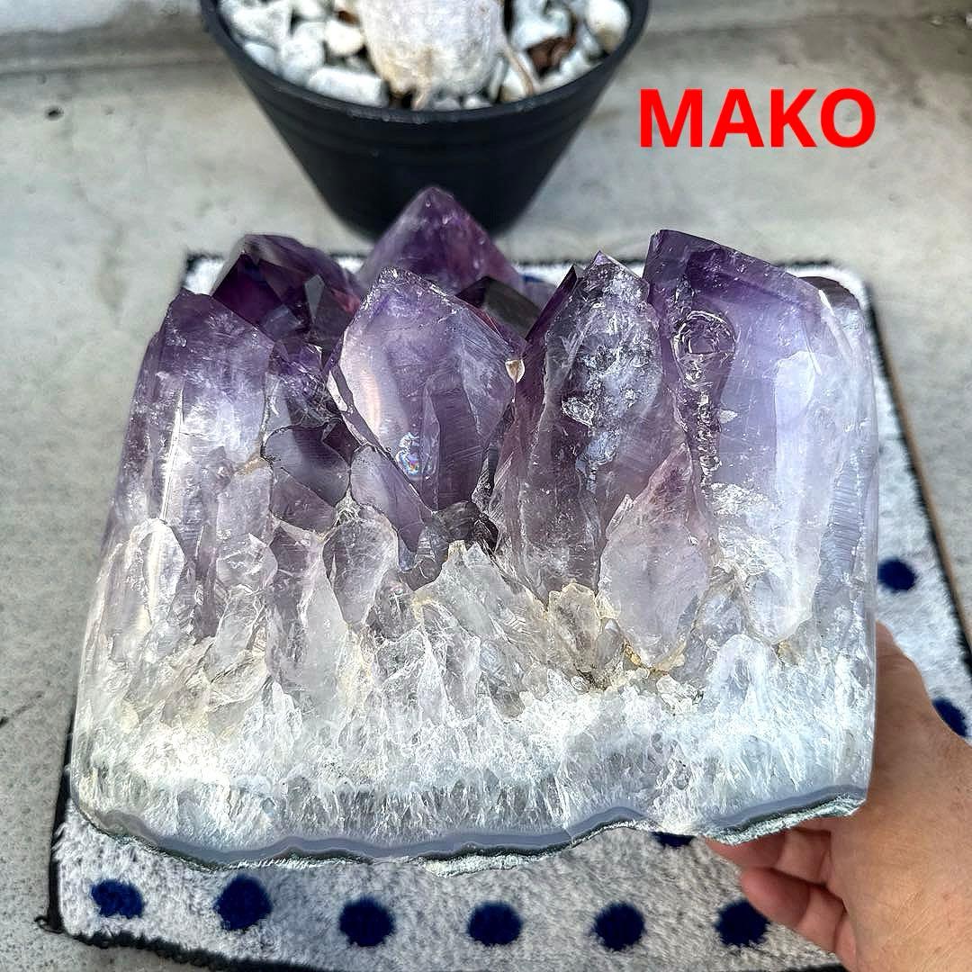 M1749☆アメジストクラスター12.4Kg☆天然石　原石☆N50602