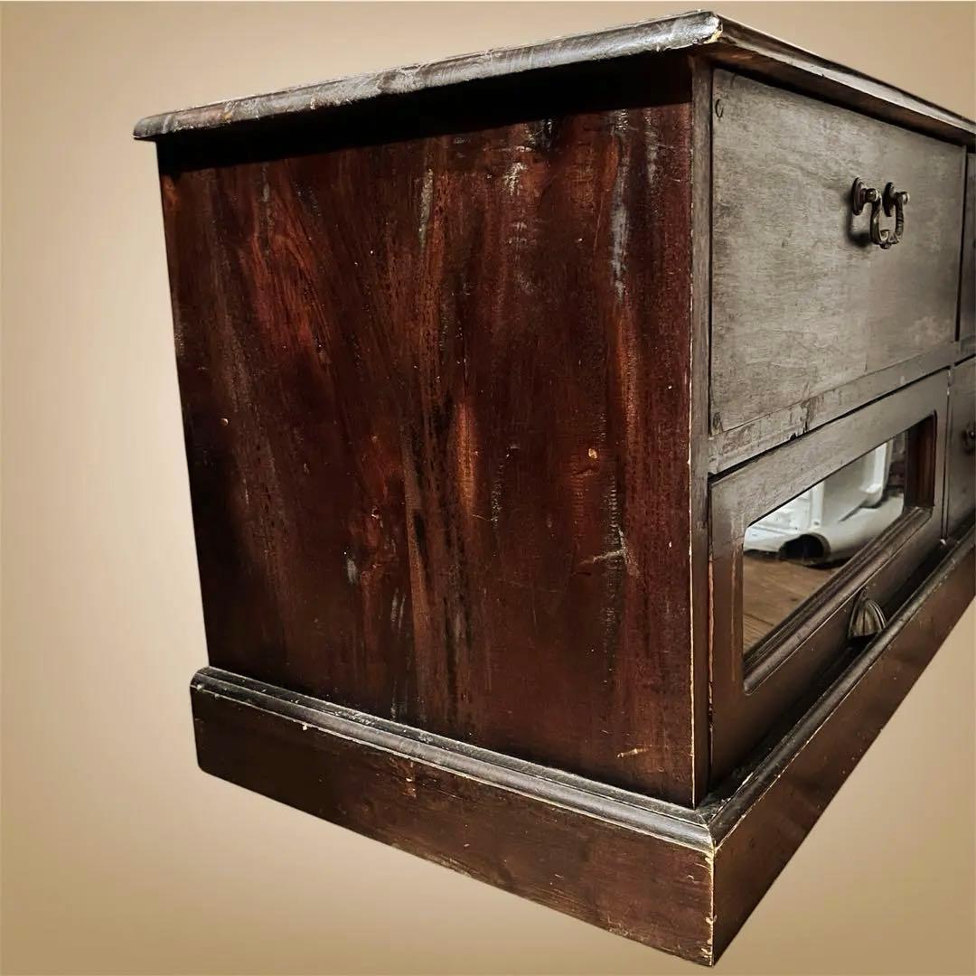 テレビボード　テレビ台　アンティーク風　無垢材　昭和レトロ　民芸家具