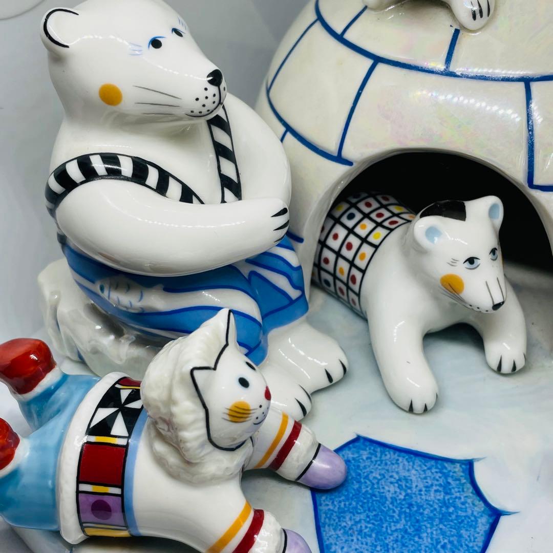 廃盤品　ビレロイ&ボッホ　グリーンランドイグルー 北極　動物　フィギュリン