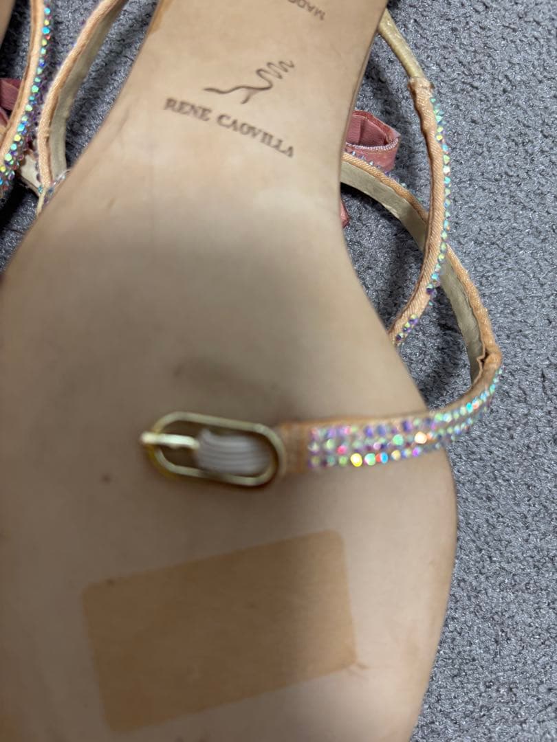 レネカオヴィラ renecaovilla ビジューリボンサンダル